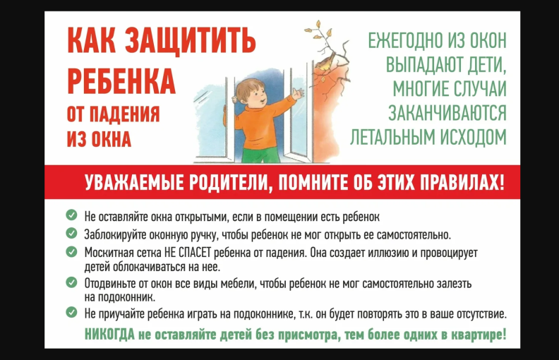 Памятка для родителей по профилактике выпадения детей из окон Памятка для родителей по профилактике выпадения детей из окон.